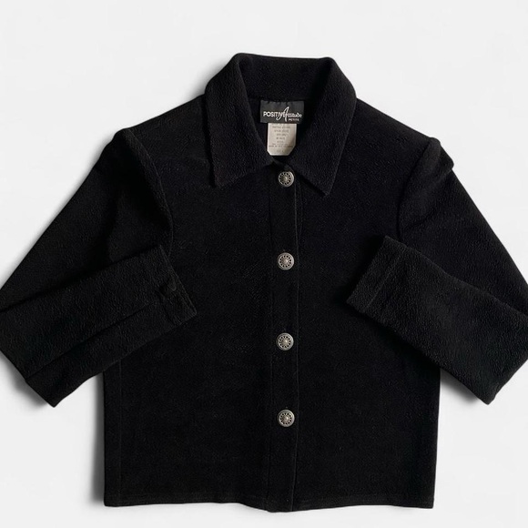 Positive Attitude Tops - Vintage classic black blouse